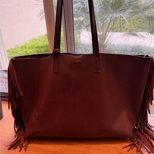 Brown Leather Tote Bag
